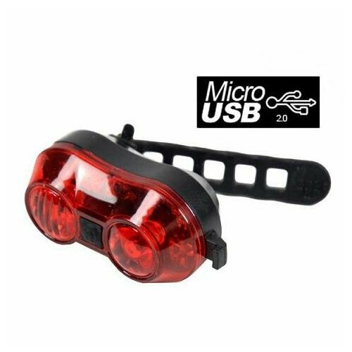 фото Фонарь задний vinca sport, 2 светодиода, 4 режима