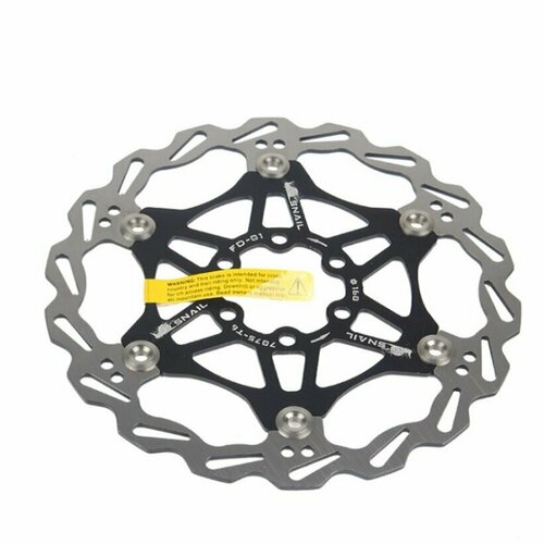 фото Ротор дискового тормоза 180мм на 6 болтов snail fd-01 черный meroca