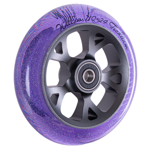 фото Колесо для трюкового самоката techteam x-treme 110*24мм, willow, purple