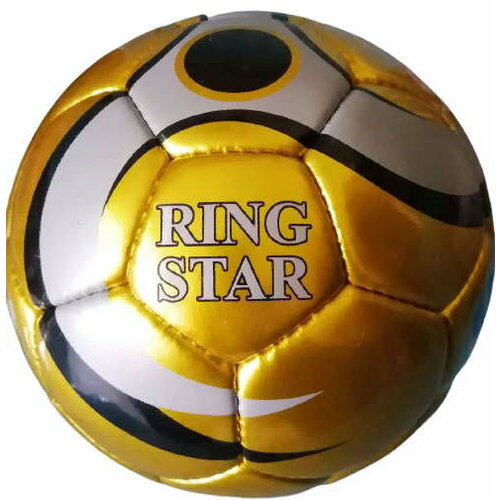 мяч футбольный 4 сл размер 5 22 см pu сшитый silapro Мяч футбольный RING STAR size 5, PU,4 слоя