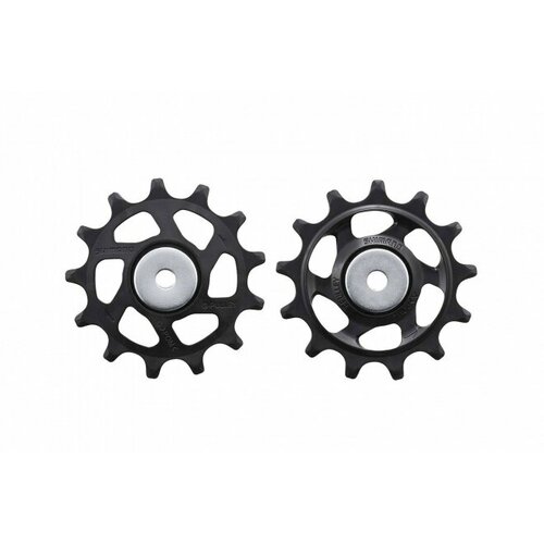 ролики заднего переключателя shimano slx rd m663 rd m670 rd m675 zee rd m640 10 передач 11t Комплект роликов заднего переключателя Shimano SLX / Deore, для RD-M7100/7120, RD-M6100, 12 скоростей, верхний и нижний