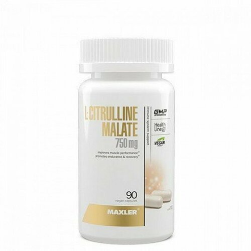 L Citrulline Malate 750mg 90 caps аминокислоты maxler л цитруллин малат в капсулах 90 шт