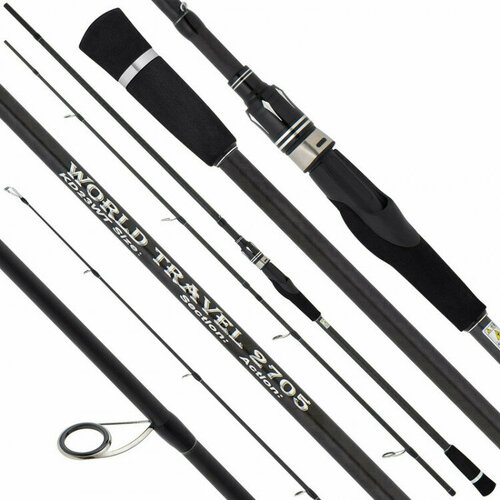 фото Спиннинг kyoda world travel, штекер 5 секций, длина 2,40 м, тест 7-35 гр, carbon t-30