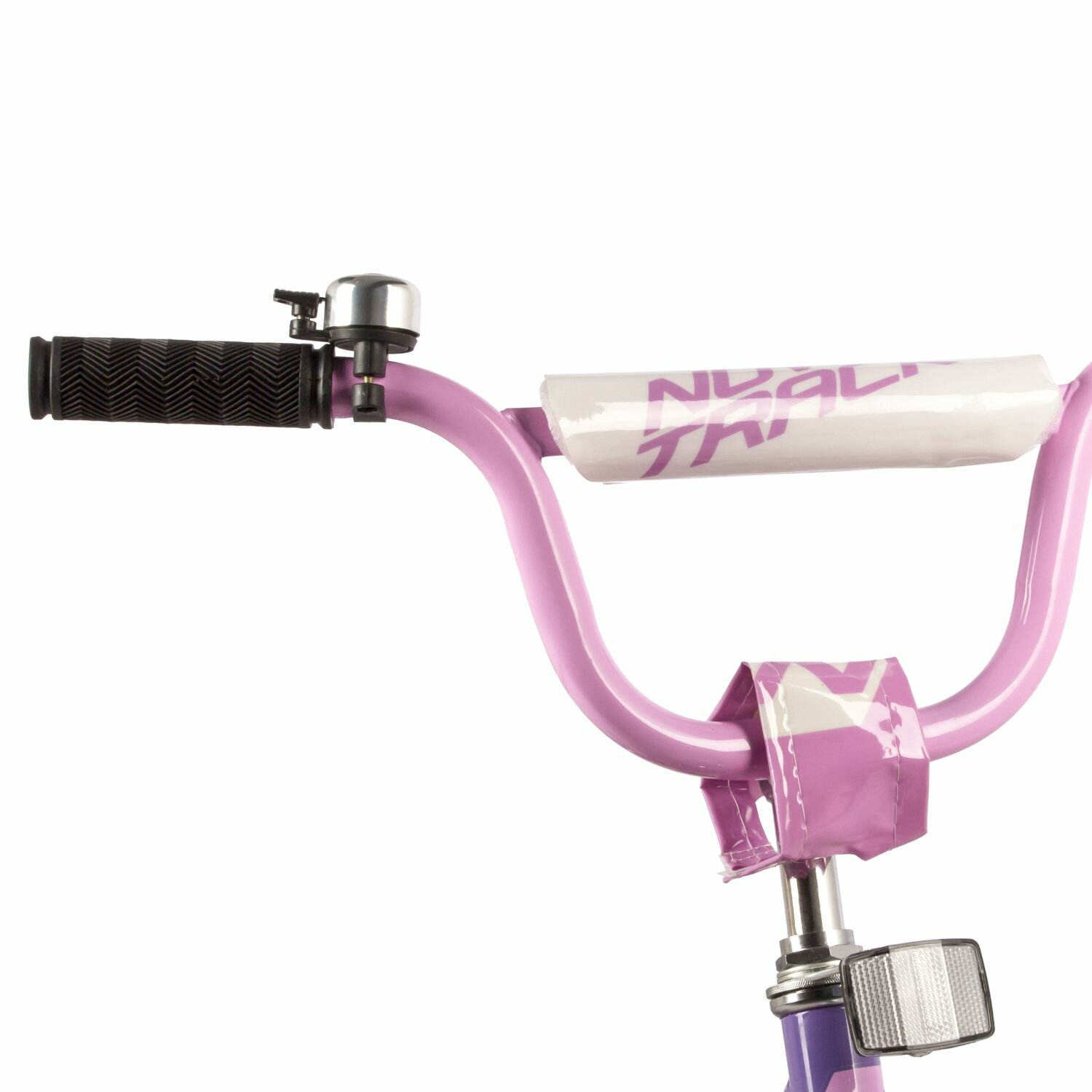 Велосипед Novatrack Vector 18" (2022) (Велосипед NOVATRACK 18" VECTOR фиолетовый, защита А-тип, тормоз нож, крылья и багажник хром.)