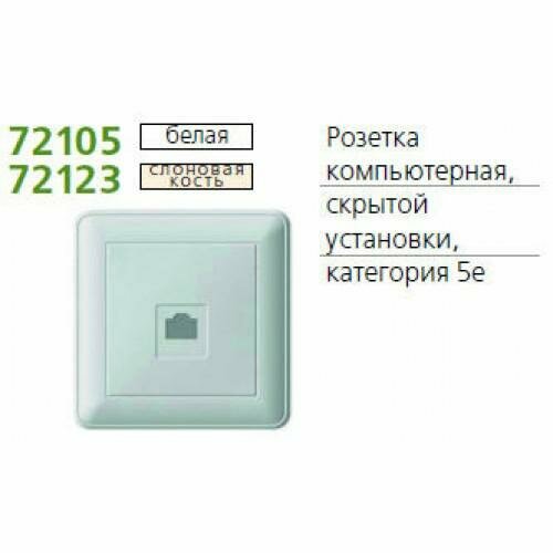 W59 RSI-152K5E-18 Розетка компьютерная (RJ45, в сборе, скрытая установка, белая) Schneider Electric - фото №4