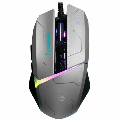 Мышь проводная A4Tech Bloody W60 Max Gun серый 724700₽