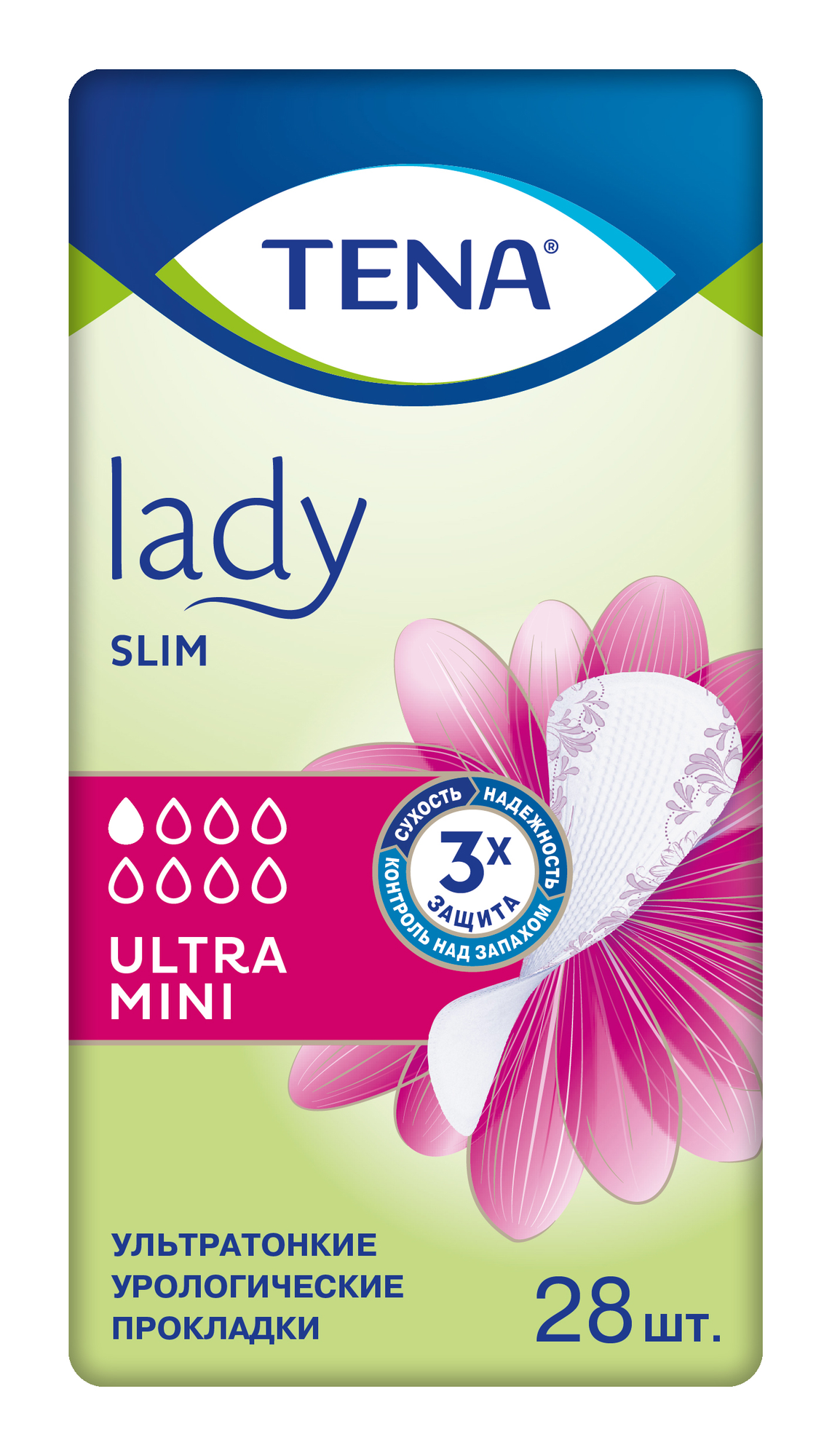 Прокладки урологические Tena Lady Slim Ultra Mini, 28 шт