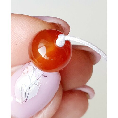 фото Славянский оберег, браслет, кварц, 1 шт., размер 10 см, оранжевый никамагия