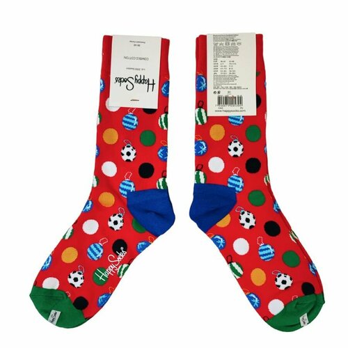 Носки Happy Socks, размер 36-40, красный, черный, синий, зеленый