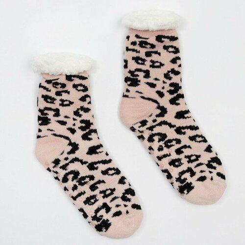 фото Носки hobby line, размер 36/40, розовый, зеленый, бежевый