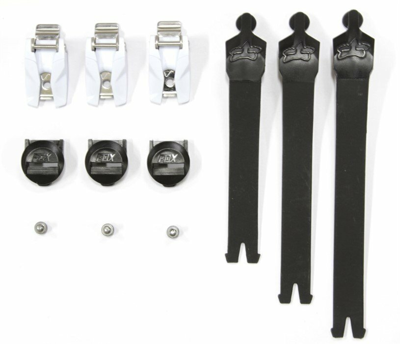 Стрепы к мотоботам с застежками Fox Comp Strap Kit/Buckle/Pass (Black, OS, 2022 (27350-001-OS))