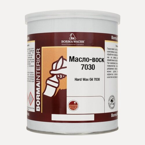 Изображение товара Масло-воск повышенной твердости Borma Hard Wax Oil 7030 750 мл 2960