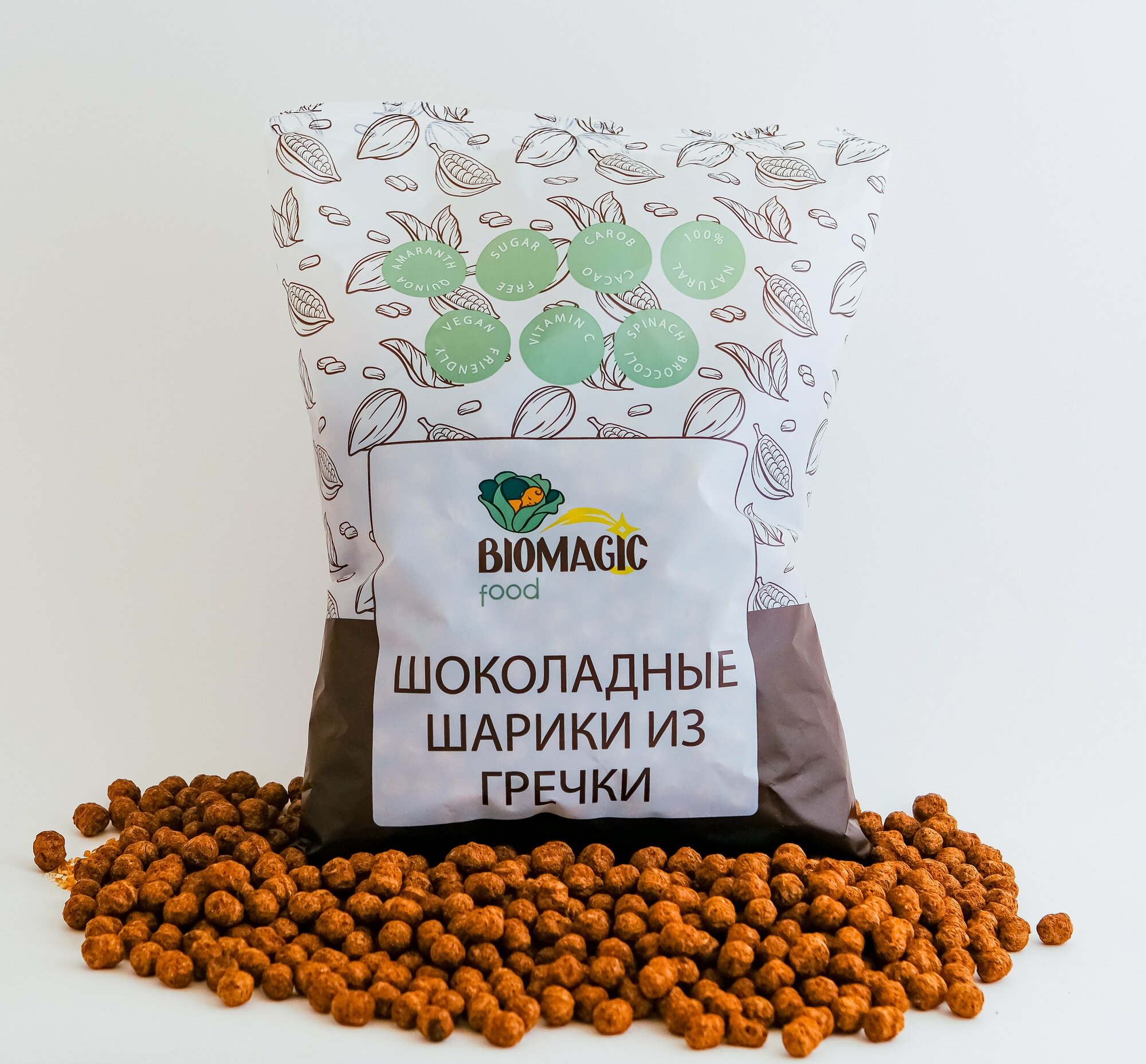 BioMagic, Шоколадные шарики из гречки, без сахара и глютена, 1шт - фотография № 9