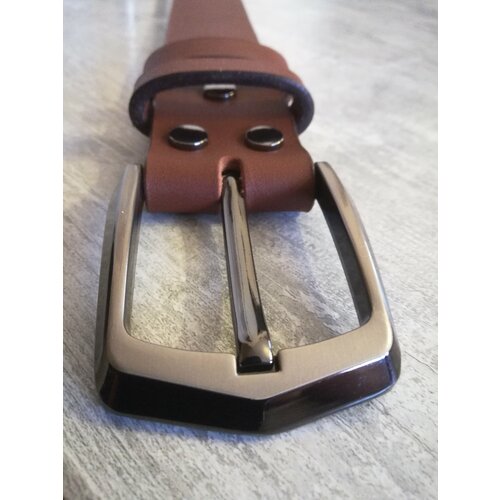 фото Ремень , размер 120, коричневый ручная работа