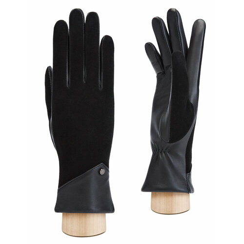 фото Перчатки eleganzza зимние, подкладка, размер 8, черный
