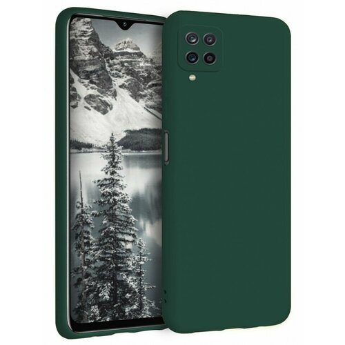 Накладка силиконовая Silicone Cover для Samsung Galaxy A22 4G / Samsung Galaxy M22 / Samsung Galaxy M32 зелёная