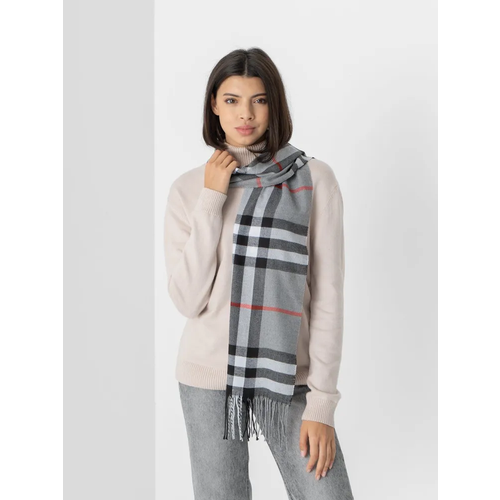 фото Шарф ,175х33 см, one size, серый accessories "сияй"