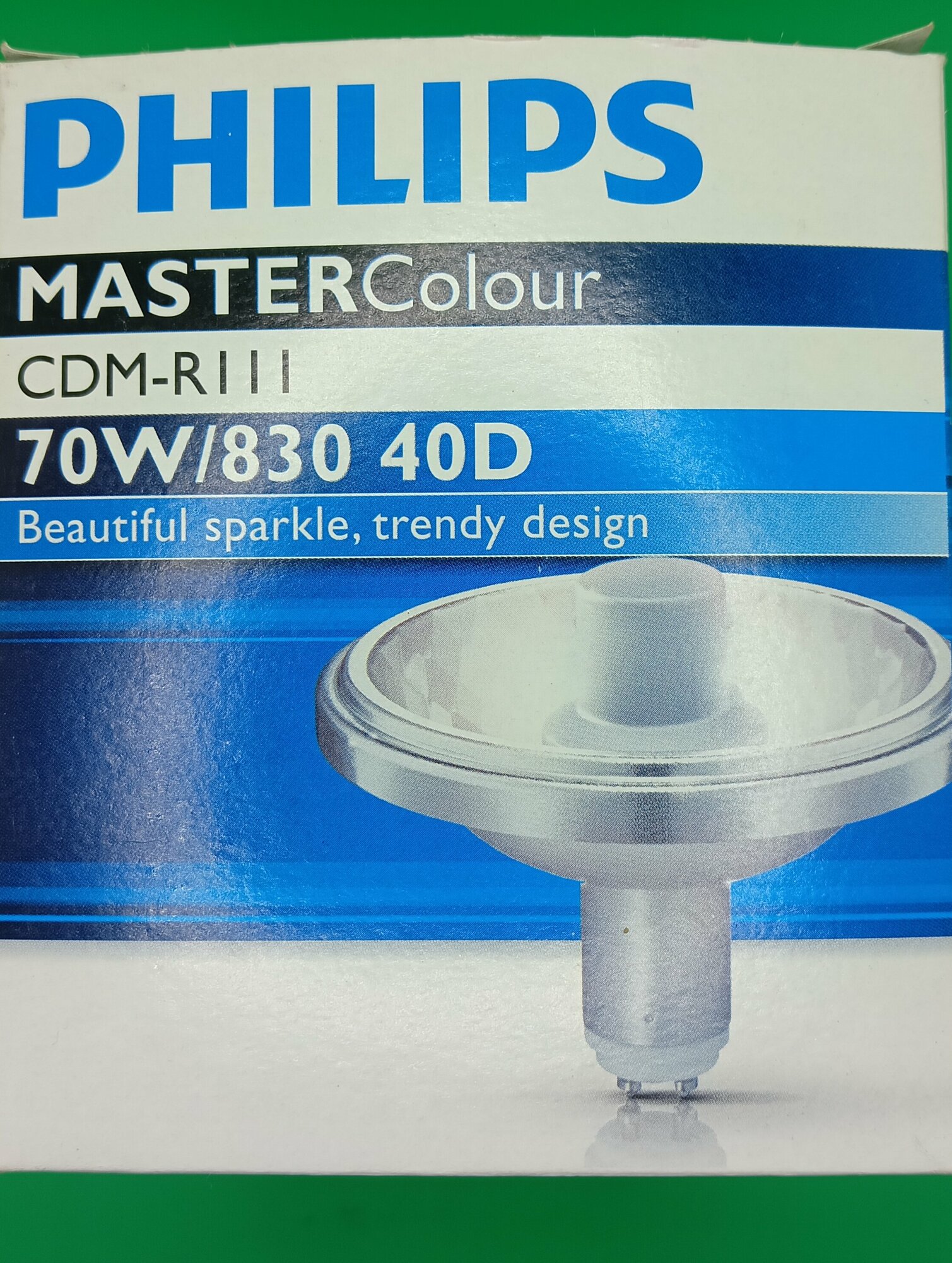 Лампа металлогалогенная PHILIPS CDM-R111 70/830 GX8.5 40D MasterColour