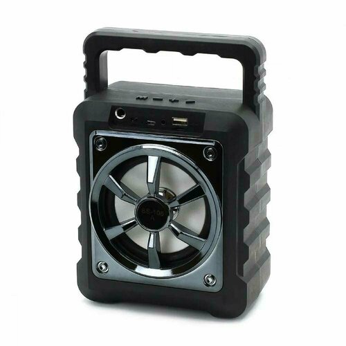 Колонка bluetooth BS-106B черная-серебро 399000₽
