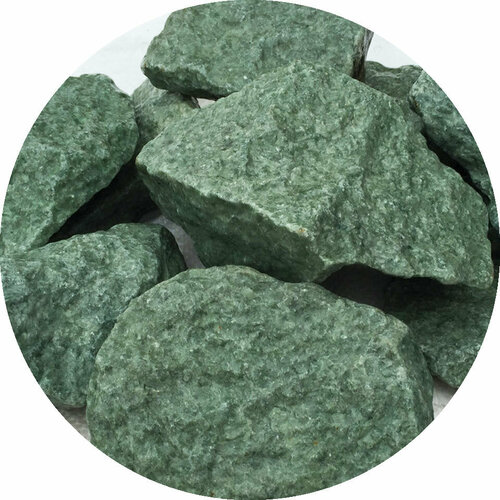 камни для саун и бань жадеит шлифованный ведро 10 кг Камень для бань и саун Жадеит колотый (10 кг)