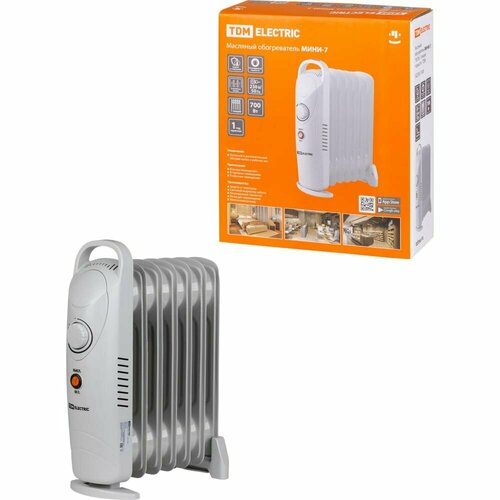 TDM Масляный обогреватель МИНИ-7 700 Вт 7 секций термостат SQ2501-0908 5490₽
