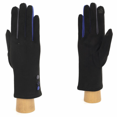 фото Перчатки fabretti, демисезон/зима, утепленные, сенсорные, размер 7, черный