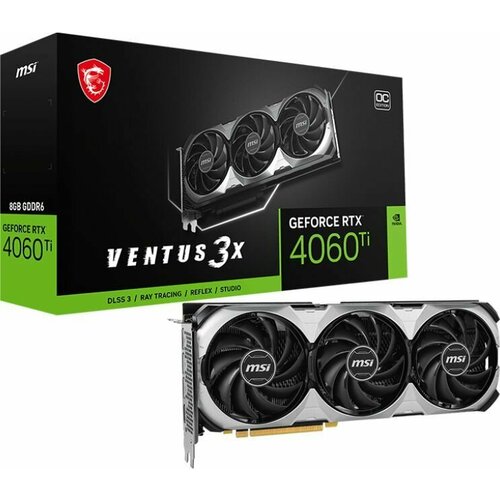 Видеокарта MSI RTX 4060 Ti VENTUS 3X 8G OC Ret 602-V515-10S 4690000₽