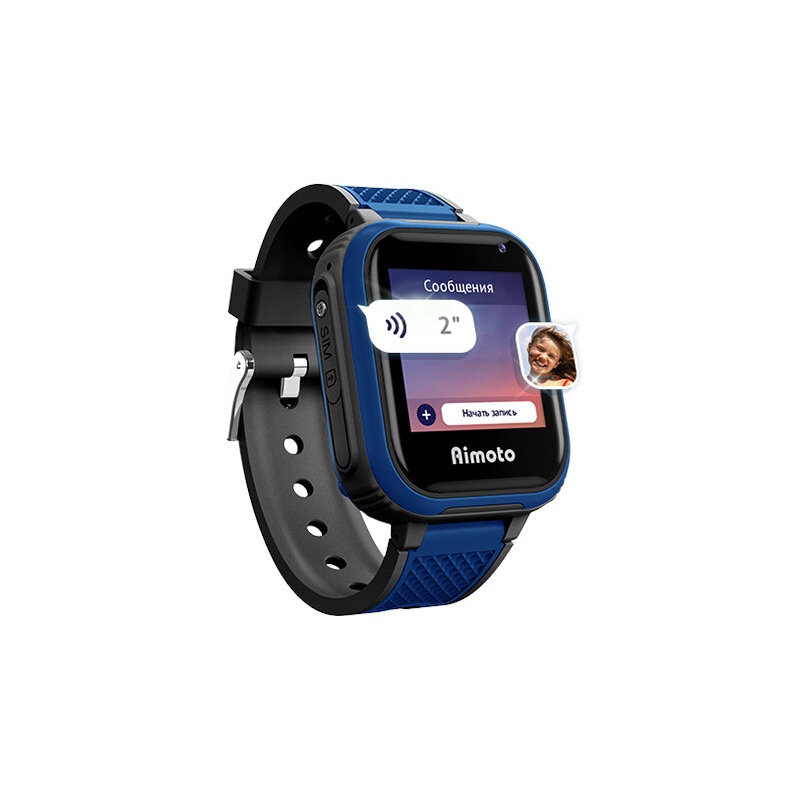 AIMOTO Pro Indigo 4G Детские умные часы (черный) - фото №12