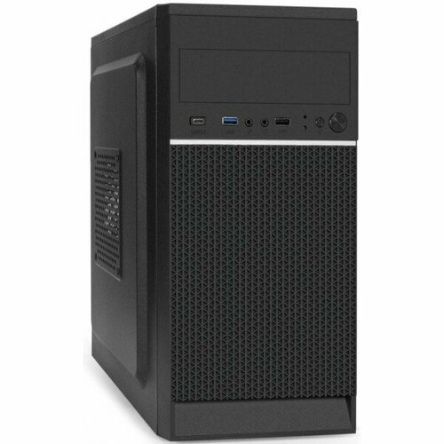 Корпус Minitower ExeGate MA-540-XP400 (mATX, БП XP400, 1*USB+1*USB3.0+1*TypeC, аудио, черный) корпус minitower exegate ma 372ux un600 matx бп un600 с вент 12см 2 usb 2 usb3 0 аудио черный