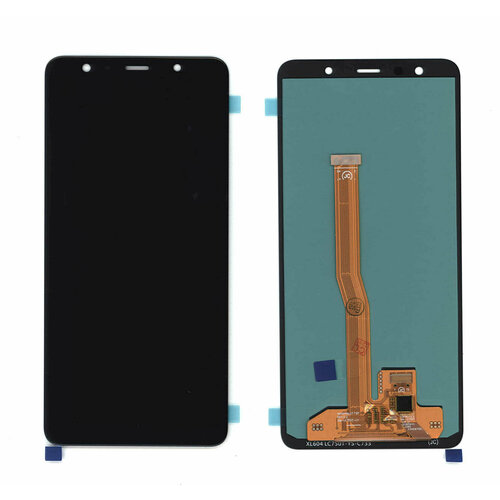 Дисплей для Samsung Galaxy A7 SM-A750F (2018) в сборе с тачскрином (OLED Full Size) черный дисплей vbparts для samsung galaxy a7 2018 sm a750f матрица в сборе с тачскрином tft black 074368