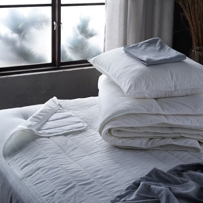 Одеяло Ikea Smasporre / Икеа Смаспорре, теплое, 200х200, белый - фотография № 2