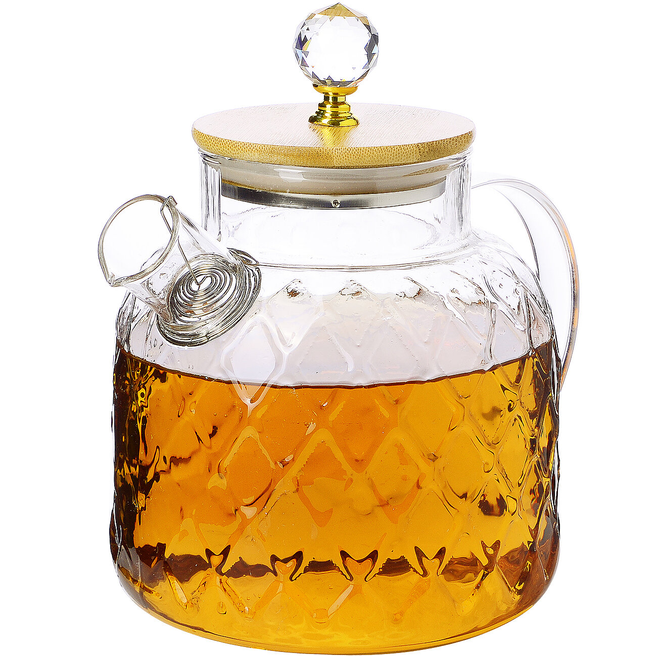 фото 60094 Заварочный чайник 3пр 1,5л стек бамб LR(х18)