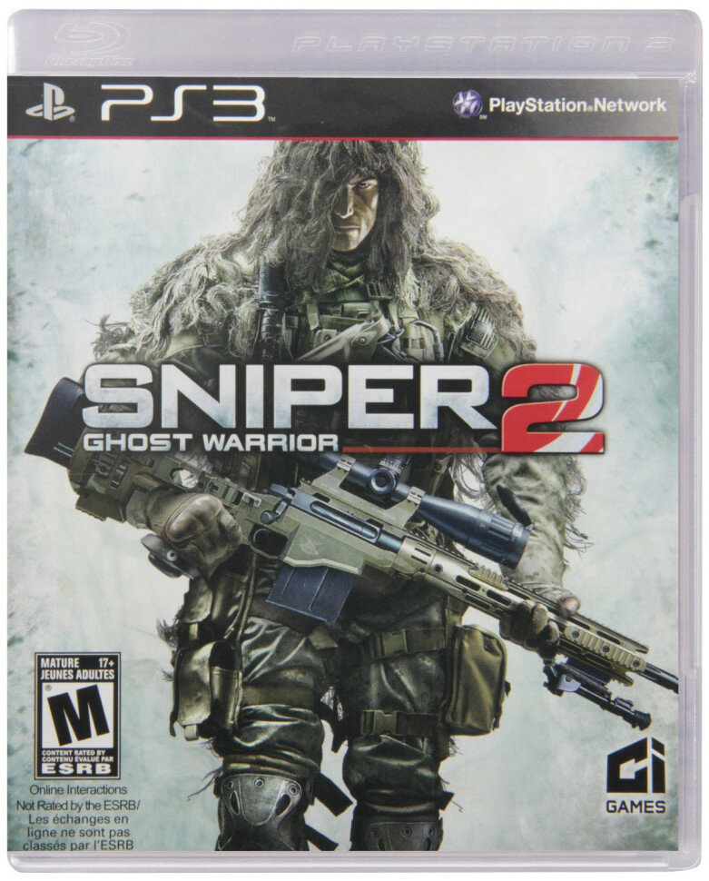Игра Снайпер Воин Призрак 2 (PS3) б/у, Полностью Русский
