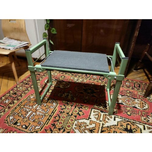 Скамейка-перевёртыш до усиленная 140 кг складная мягкое сиденье садовый трансформер TEHNO TM