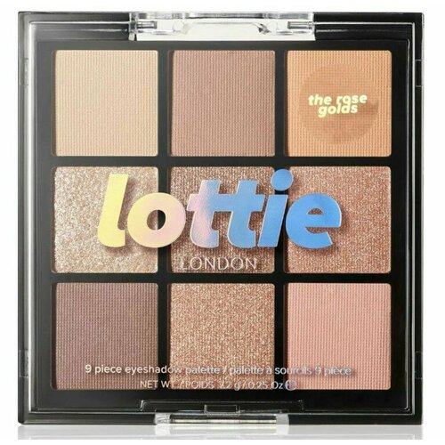 LOTTIE LONDON Палетка теней для век 9 оттенков The rose golds