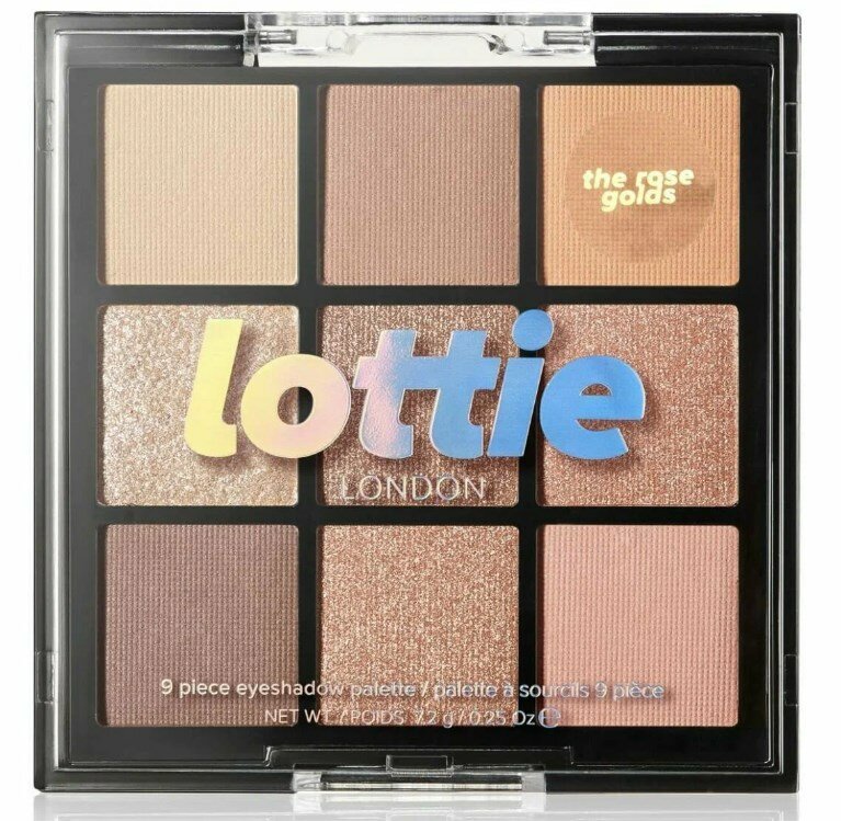 LOTTIE LONDON Палетка теней для век 9 оттенков The rose golds