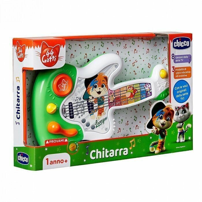 CHICCO TOYS 99181AR Игрушка музыкальная "Гитара" 44 Котенка - фото №7