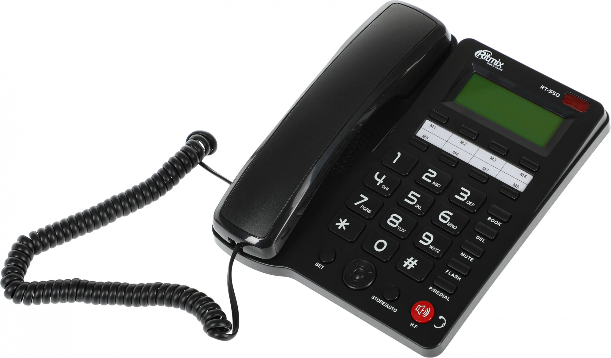 Проводной телефон Ritmix RT-550 черный