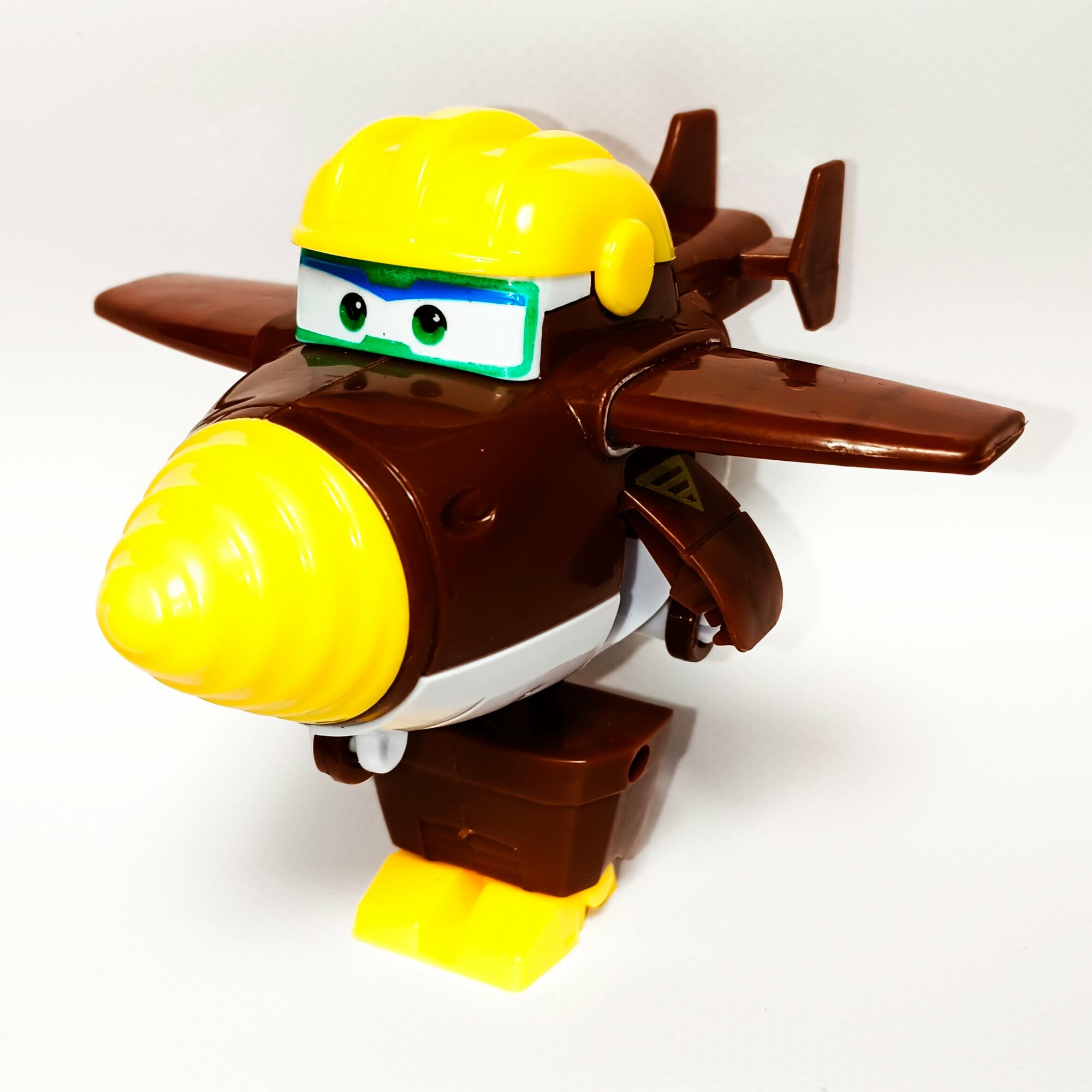Мини самолет Тодид трансформер робот, самолет коричневый
