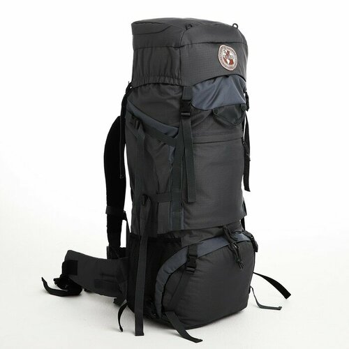 Рюкзак туристический, 90 л, отдел на шнурке, 2 наружных кармана, цвет серый рюкзак туристический hunt024 синий 90 л