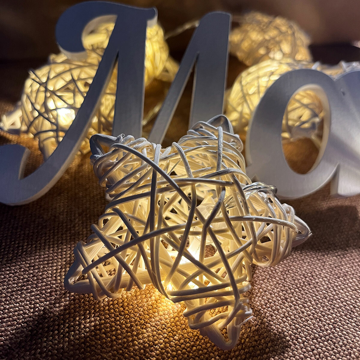 фото Гирлянда из ротанга с лампочками 'Stars'