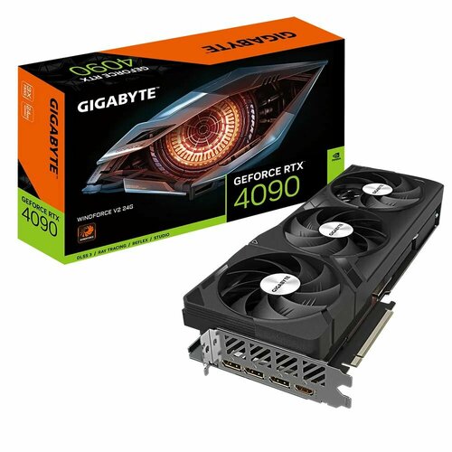 Видеокарта Gigabyte RTX4090 WINDFORCE V2 24GB GV-N4090WF3V2-24GD 31733900₽