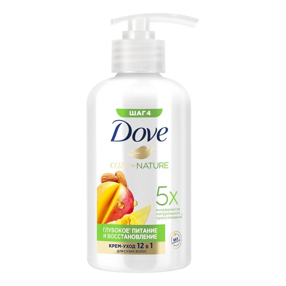 Крем-уход для волос Dove Глубокое питание и восстановление с ароматом Манго, 280 мл