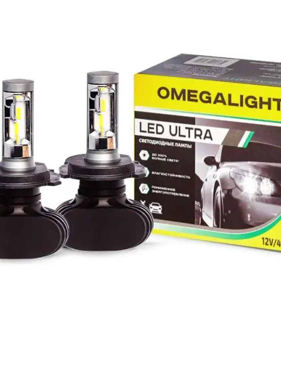 Светодиод LED Ultra H7 4500lm 1шт Omegalight OMEGALIGHT OLLEDH7ULW1 | цена за 1 шт