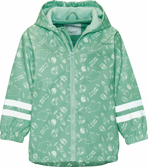 Куртка Playshoes Лесные обитатели, размер 104, зеленый