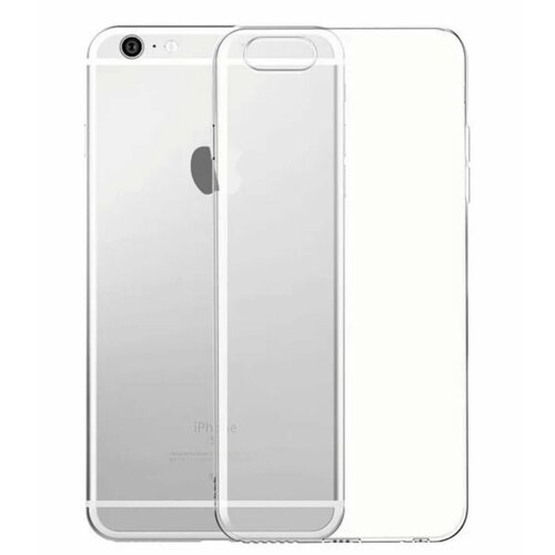 Apple iPhone 6 plus / 6s plus силиконовый прозрачный чехол, эпл айфон 6 плюс 6с+ 6+ чехол для iphone 6 6s silicone case прозрачный с розовыми краями