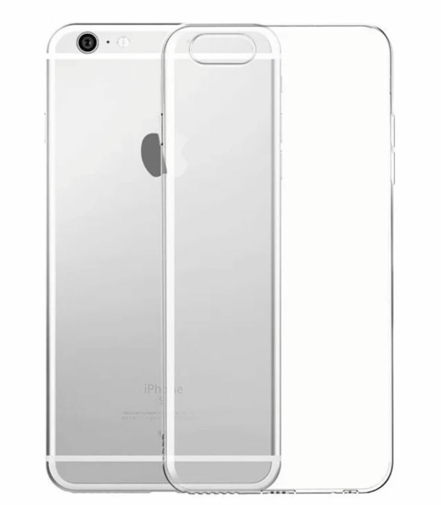 Apple iPhone 6 plus / 6s plus силиконовый прозрачный чехол, эпл айфон 6 плюс 6с+ 6+