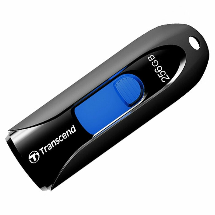 Флешка USB TRANSCEND Jetflash 790 256Гб, USB3.0, черный и синий [ts256gjf790k] - фото №4