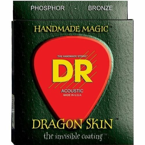 DR DSA-10/12 DRAGON SKIN - Струны для 12-струнной акустической гитары 10 - 48 струны для акустической гитары dr string dragon skin dsa 10 12