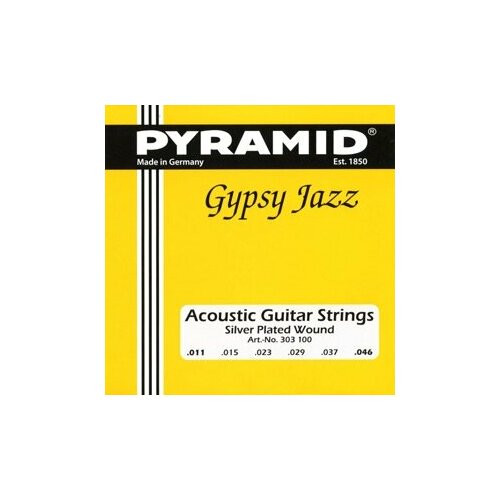 Струны для акустической гитары, Pyramid 303100 Silver Wound - (11-46)